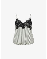 Amy Lynn - Sienna Striped Satin Top - Lyst