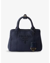 Prada - Brand-Plaque Saffiano Leather Shoulder Bag - Lyst