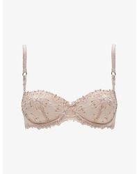 Chantelle - Champs Elysées Stretch-mesh Balconette Bra - Lyst