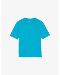 Whistles - Rosa Double-Trim Cotton-Jersey T-Shirt - Lyst