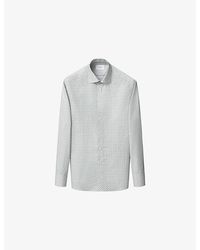 Eton - Motif Contemporary-Fit Cotton-Twill Shirt - Lyst