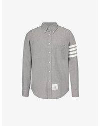 Thom Browne - Four-bar Regular-fit Cotton-poplin Shirt X - Lyst
