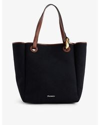 JW Anderson - Dark Vy The Corner Cotton Tote Bag - Lyst