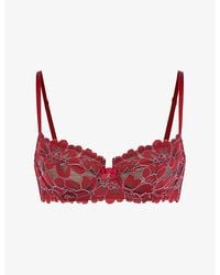 Savage x Fenty - Floral Unlined Balconette Corded Lace Bra - Lyst