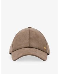 Reiss - Logo-Engraved Faux-Suede Baseball Cap - Lyst