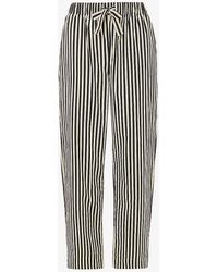 Whistles - Stripe-print Relaxed-fit Cotton Pyjama Botto - Lyst