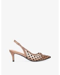 Carvela Kurt Geiger - Positano Spot Slingback Heeled Vinyl Pumps - Lyst