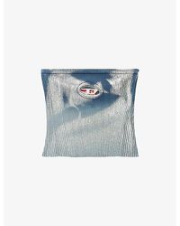 DIESEL - M-clarksvillex Logo-plaque Slim-fit Knitted Top - Lyst