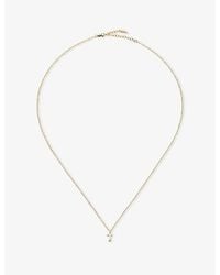 Missoma - Initial A 14Ct Mini Pendant Necklace - Lyst