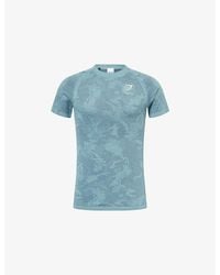 GYMSHARK - Geo Seamless Stretch-Woven T-Shirt - Lyst