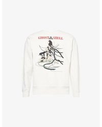 SAINT Mxxxxxx - Graphic-Print Long-Sleeve Cotton Sweatshirt - Lyst