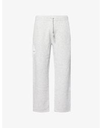 The Couture Club - Monogram Emblem Wide-Leg Knitted Jogging Bottoms - Lyst