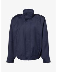 Frankie Shop - Kelly High-Neck Woven Jacket - Lyst