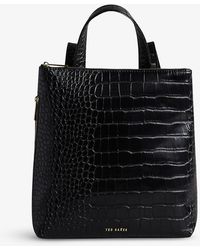 ted baker reflective croc backpack
