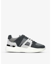 Mallet - Marquess Tech Contrast-panel Suede And Mesh Trainers - Lyst