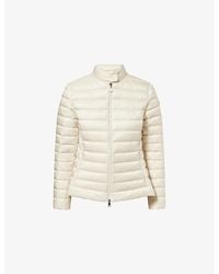 Moncler - Igelle Cinched-Waist Shell-Down Jacket - Lyst