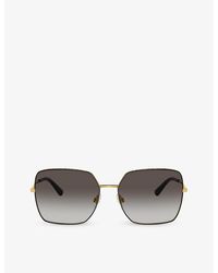 Dolce & Gabbana - Dg2242 Square-frame Metal Sunglasses - Lyst