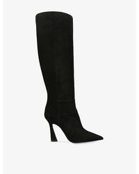 Stuart Weitzman - Vinnie Suede Heeled Knee-High Boots - Lyst