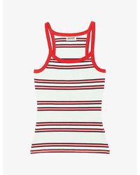 Zadig & Voltaire - Albao Striped Cotton Tank Top - Lyst