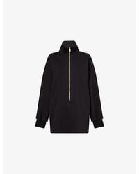 DARKPARK - River High-Neck Zipped Cotton-Jersey Sweatshirt - Lyst