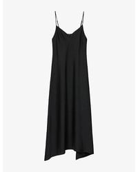 AllSaints - Leona V-Neck Woven Maxi Dress - Lyst