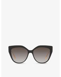 Fendi - Fe40011u Cat-eye Acetate And Metal Sunglasses - Lyst