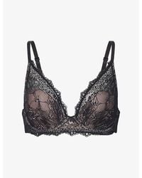 Wacoal - Essence Moulded Plunge Lace Bra - Lyst