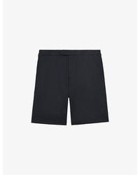 Reiss - Cantwell Side-Adjuster Stretch Cotton-Blend Shorts - Lyst