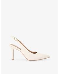 Carvela Kurt Geiger - Corletta Wide-Fit Heeled Faux-Leather Sling-Backs - Lyst