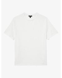 Reiss - Cole Crewneck Short-Sleeve Stretch-Jersey T-Shirt - Lyst