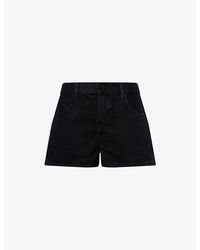 FRAME - The Hang Mid-Rise Denim Shorts - Lyst