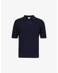 Sunspel - Spread-collar Relaxed-fit Cotton-knit Polo Shirt - Lyst