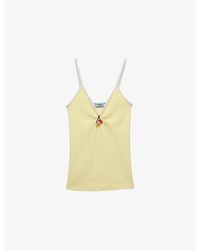 Prada - Sleeveless Cotton Bouclé Top - Lyst
