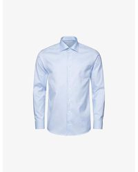 Eton - Signature Twill Pin-dot Regular-fit Cotton Shirt - Lyst
