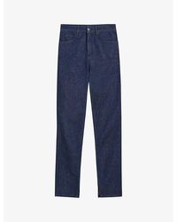 Ted Baker - Ebera Slim-fit Mid-rise Stretch-organic Cotton Jeans - Lyst