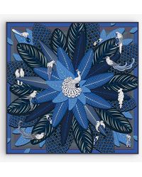 Cartier - Birds Of Paradise Graphic-print Silk-twill Scarf 90cm X 90cm - Lyst