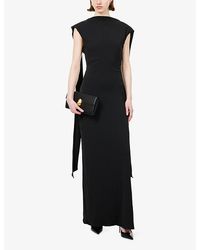 knee length dresses for ladies BLAINE DRAPE MAXI DRESS main image 0