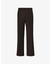 Wales Bonner - Alto Satin-Trim Wool Tuxedo Trousers - Lyst