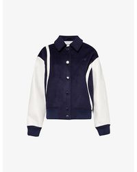 Axel Arigato - Vy Bay Brand-embroidered Wool-blend Varsity Jacket - Lyst