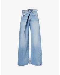 Agolde - Vana Folded Denim Jeans - Lyst