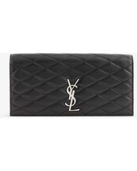 Saint Laurent - Kate Quilted Leather Clutch Bag - Lyst