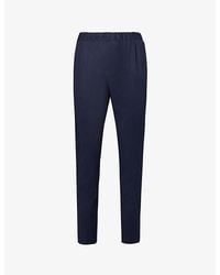 PAIGE - Snider Elasticated Waistband Tapered Leg Stretch Trousers - Lyst