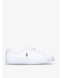 Polo Ralph Lauren - Longwood Logo-print Leather Low-top Trainers - Lyst