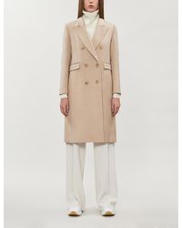 Sandro Wool-blend Double-breasted Coat - Natural