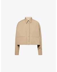 Weekend by Maxmara - Svago Cropped Cotton-Poplin Shirt - Lyst