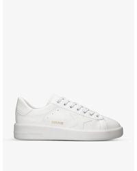 Golden Goose - Pure Star Star-embroidered Faux-leather Low-top Trainers - Lyst