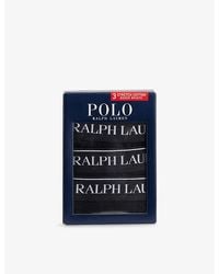 Polo Ralph Lauren - Pack Of Three Classic-Fit Stretch-Cotton Boxer Briefs - Lyst