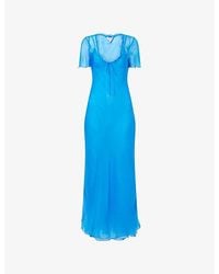Rat & Boa - Anessa Drawstring Cupro Midi Dress - Lyst