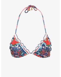 Agua Bendita - Lolita Ruched Cherish Bikini Top - Lyst