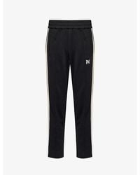 Palm Angels - Monogram Brand-patch Straight-leg Woven Track Trousers X - Lyst